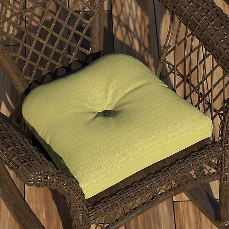 Kirklands Home Outdoor Cushions & Pillows|La Playa Lime Outdoor Chair Cushion Green