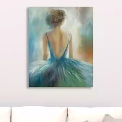 Kirklands Home Canvas Art|Lady in Blue Giclee Canvas Art Print