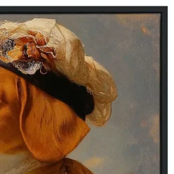 Kirklands Home Canvas Art|Lady Penelope Pawprints Framed Art Print Multi