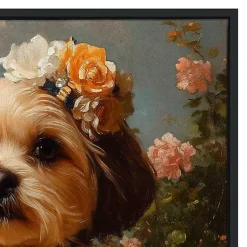 Kirklands Home Canvas Art|Lady Rosalind Ribbonshire Framed Art Print Multi