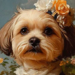 Kirklands Home Canvas Art|Lady Rosalind Ribbonshire Framed Art Print Multi