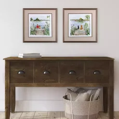 Kirklands Home Framed Art|Lake Dock Framed Art Prints, Set of 2 Multi