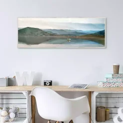 Kirklands Home Canvas Art|Lake Harmony Framed Canvas Art Print Multi