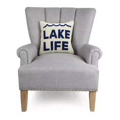 Lake Life Hooked Throw Pillow Pillows