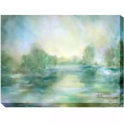 Kirklands Home Outdoor Wall Decor|Lake View Outdoor Canvas Art Print