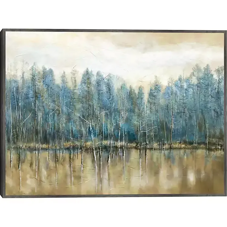 Kirklands Home Canvas Art|Lakeside s Framed Canvas Art Print Blue