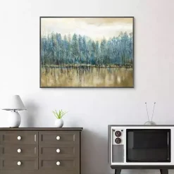 Kirklands Home Canvas Art|Lakeside s Framed Canvas Art Print Blue