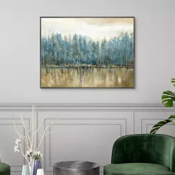 Kirklands Home Canvas Art|Lakeside s Framed Canvas Art Print Blue