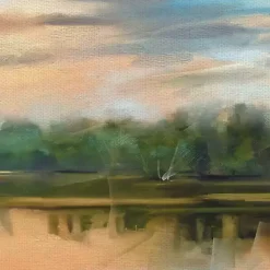 Kirklands Home Canvas Art|Lakeside Light Canvas Art Print Multi