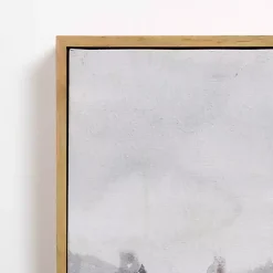 Kirklands Home Canvas Art|Lakeside Trees Framed Canvas Art Print Gray