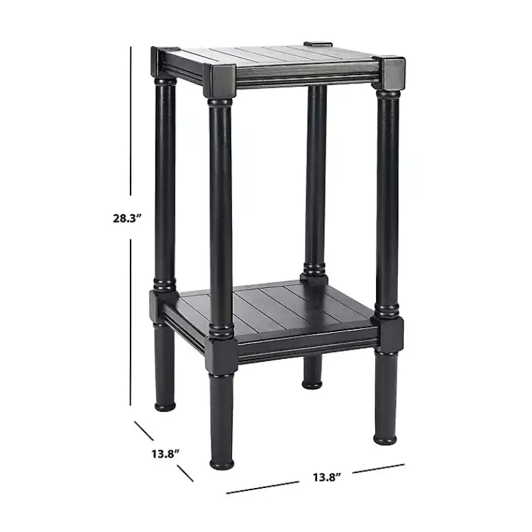 Kirklands Home Accent & End Tables|Landry Carved Legs Accent Table Black