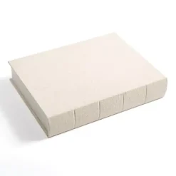 Sale Large Beige Linen Book Box Baskets & Boxes