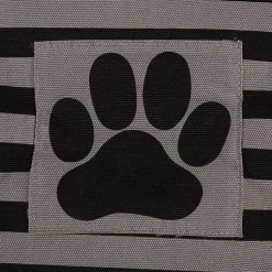 Online Large Black Paw Print Striped Pet Basket Baskets & Boxes