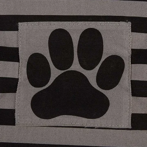 Online Large Black Paw Print Striped Pet Basket Baskets & Boxes