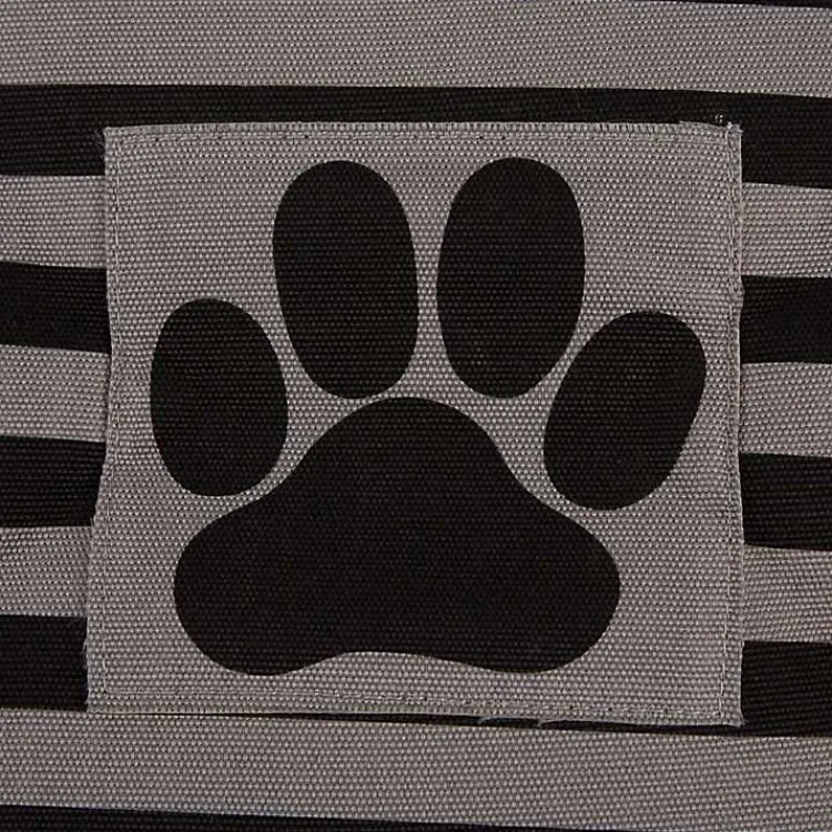 Online Large Black Paw Print Striped Pet Basket Baskets & Boxes