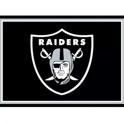 Kirklands Home Area Rugs|Las Vegas Raiders Area Rug, 3x4 Black