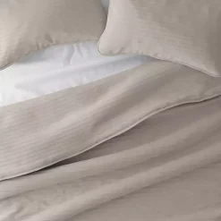 Kirklands Home Quilts|Latte Stitched Stripes 3-pc. King Quilt Set Tan