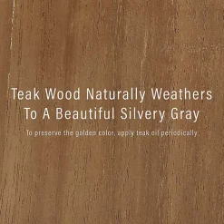 Kirklands Home Outdoor Seating|Lattice Teakwood Slatted Outdoor Bench Tan