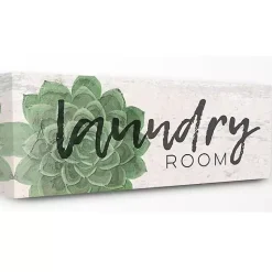 Kirklands Home Wall Quotes & Signs|Laundry Room Succulent Canvas Art Print
