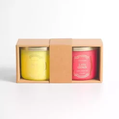Hot Lava Citrus & Lemon Pound Cake 2-pc. Candle Set Candles