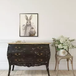 Lavender Easter Bunny Framed Art Print Easter Decorations