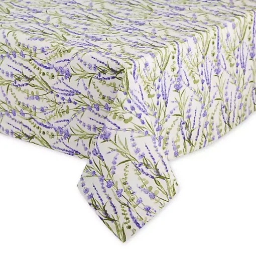 Kirklands Home Table Linens|Lavender Fields Cotton Tablecloth