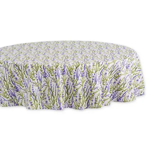 Kirklands Home Table Linens|Lavender Fields Round Tablecloth