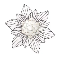Kirklands Home Wall Plaques|Layered Flower Metal Wall Plaque
