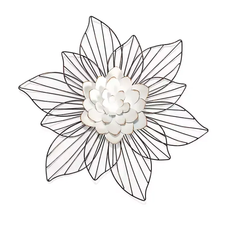 Kirklands Home Wall Plaques|Layered Flower Metal Wall Plaque