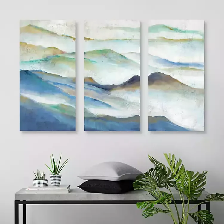 Kirklands Home Canvas Art|Layered View I Canvas Art Prints, Set of 3