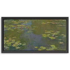 Kirklands Home Canvas Art|Le Bassin Aux Nympheas Framed Canvas Art Print Green