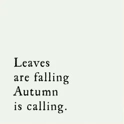 New Leaves Are Falling Poem Framed Wall Art Fall