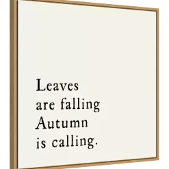 New Leaves Are Falling Poem Framed Wall Art Fall
