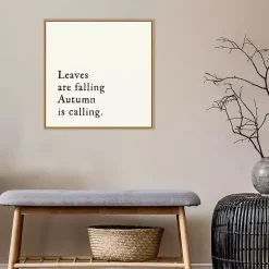 New Leaves Are Falling Poem Framed Wall Art Fall