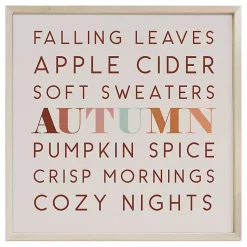 Online Leaves Cider Sweaters Framed Wall Plaque Fall