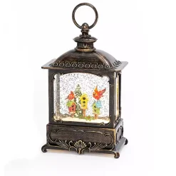 LED Cardinals on Birdhouse Christmas Water Globe Christmas Decorations