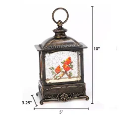 Clearance LED Cardinals on Branch Christmas Water Globe Christmas Decorations