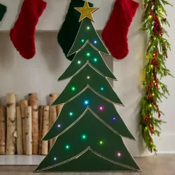 New LED Christmas Tree Porch Figurine Outdoor Christmas Decorations