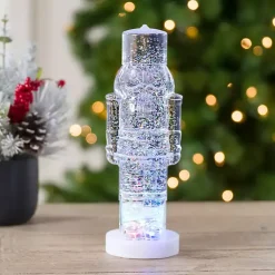 Discount LED Glitter Nutcracker Snow Globe Christmas Decorations