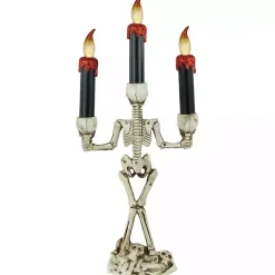 Clearance LED Dripping Skeleton Halloween Candelabra Halloween