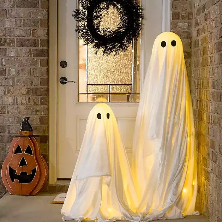 Discount LED Fabric Ghost Decoration, 30 in. Halloween