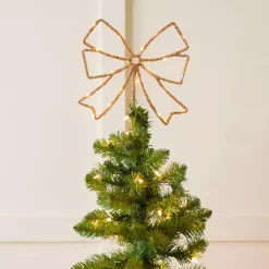 Discount LED Bow Christmas Tree Topper Christmas Tree Decorations