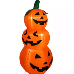 Clearance LED Jack O Lantern Trio Outdoor Inflatable Halloween