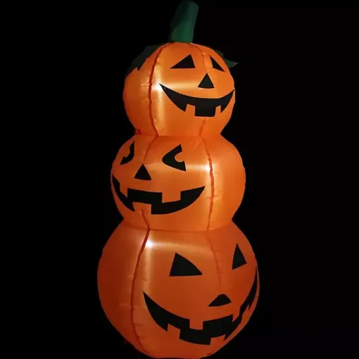 Clearance LED Jack O Lantern Trio Outdoor Inflatable Halloween