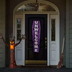 Online LED Orange & Black Haunted Halloween Tree, 4 ft. Halloween