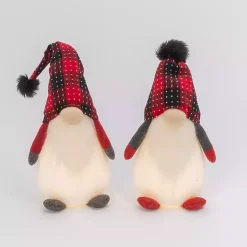 Outlet LED Plush Gnome Christmas Decorations, Set of 2 Christmas Decorations