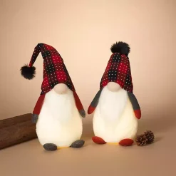 Outlet LED Plush Gnome Christmas Decorations, Set of 2 Christmas Decorations
