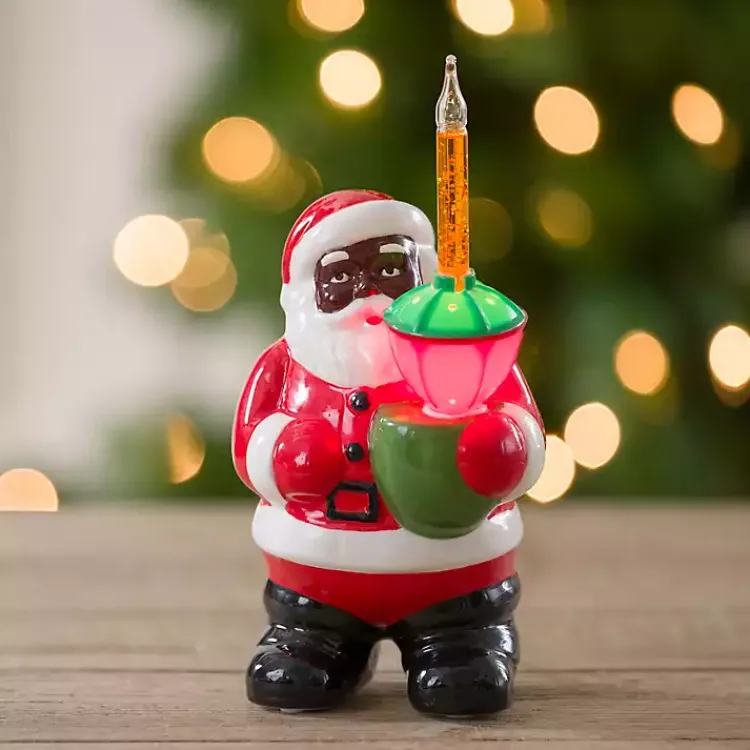 Hot LED Santa with Bubble Light Figurine Christmas Decorations
