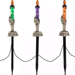 Online LED Skeleton Hand Candles, Set of 6 Halloween