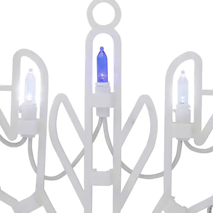 Best LED and Blue Snowflake Decoration, 15 in. Christmas Art & Wall Decor